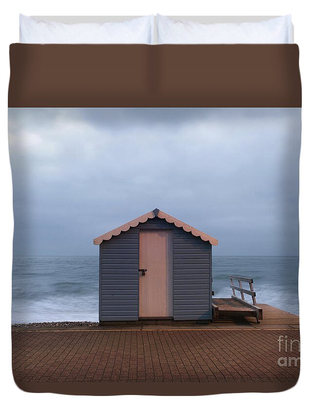 Beach Duvet Cover featuring the photograph Beach hut by Clayton Bastiani