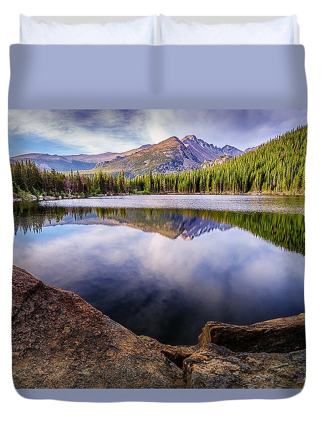 Colorado Duvet Cover featuring the photograph Bear Lake 3 by Mary Angelini