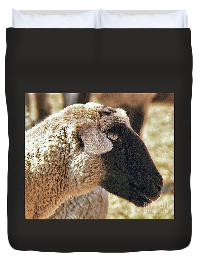 Animals Duvet Cover featuring the photograph Beautiful Girl by Joyce Creswell