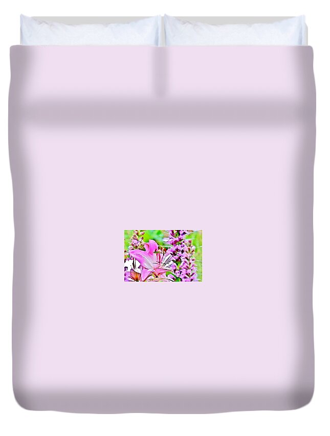 Flower Duvet Cover featuring the photograph Beautiful Pink by Kim Bemis