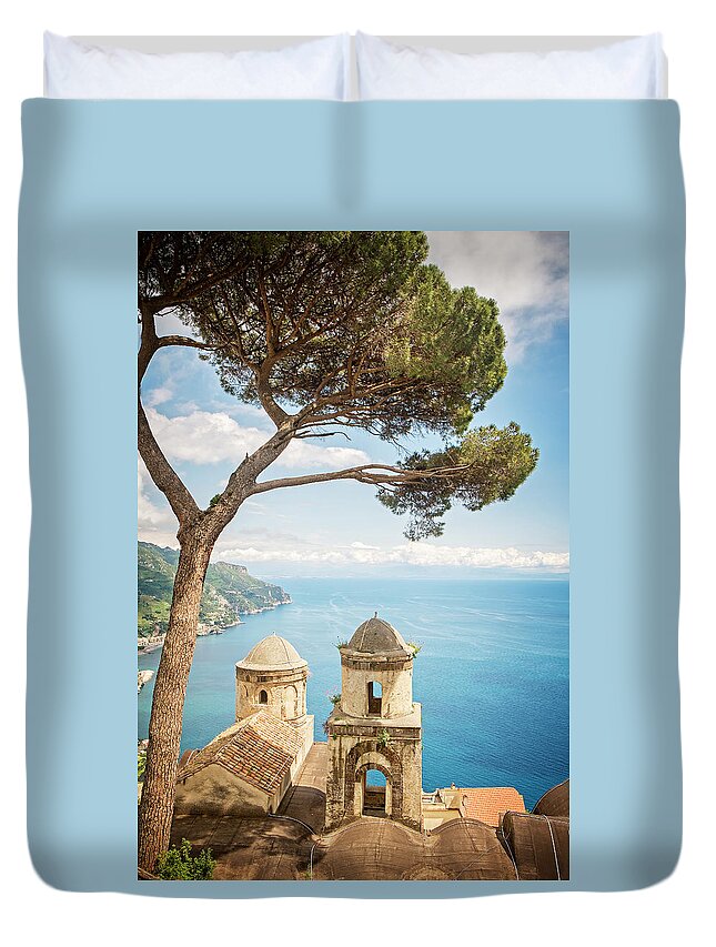 Ravello Duvet Cover featuring the photograph Beautiful Ravello by Catherine Reading
