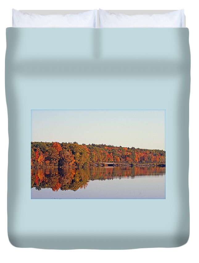 Nature Duvet Cover featuring the photograph Beautiful Reflections by Kay Novy