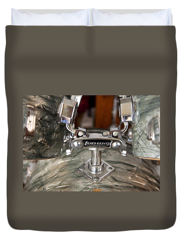 Drums Duvet Cover featuring the photograph Beauty and the Beat by Stephen Anderson