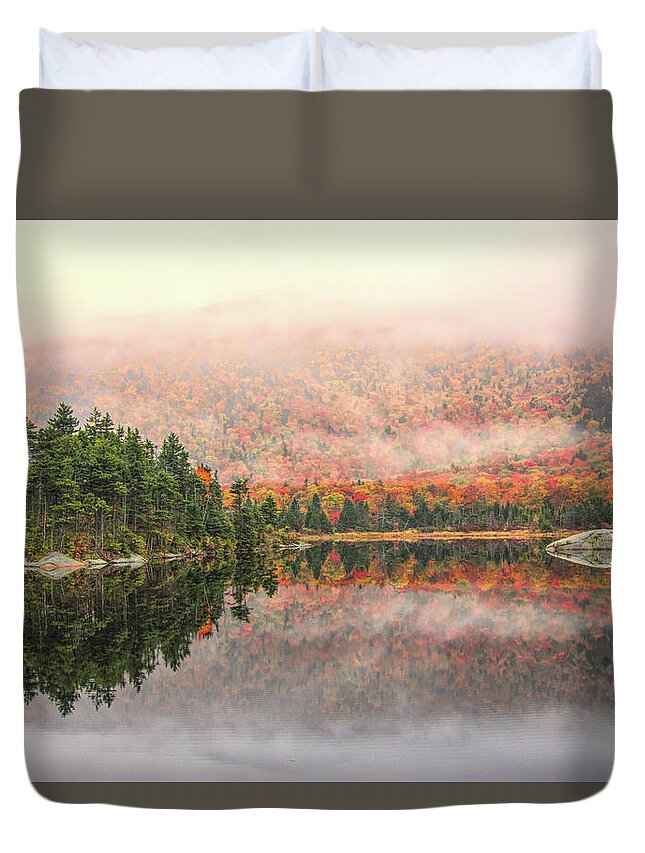 Beaver Pond Nh Duvet Cover featuring the photograph Beaver Pond New Hampshire by Jeff Folger