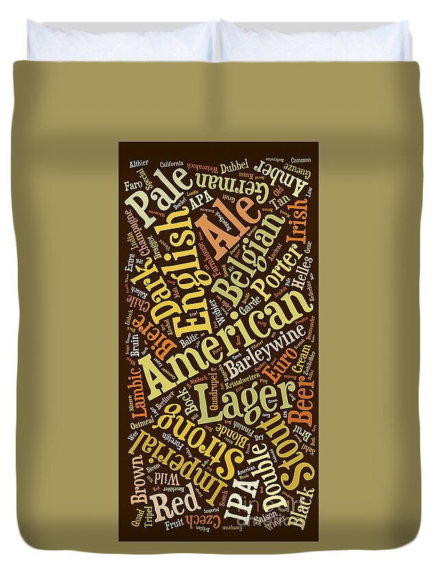 Beer Duvet Cover featuring the drawing Beer Lover Cell Case by Edward Fielding