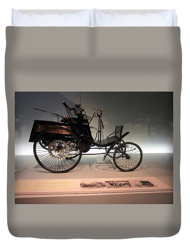 Car Duvet Cover featuring the photograph Before The Car by Vesna Martinjak