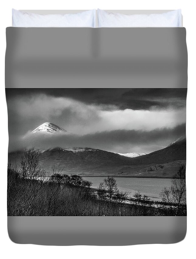 Scotland Duvet Cover featuring the photograph Beinn na Cro and Loch Slapin, Isle of Skye by Peter OReilly