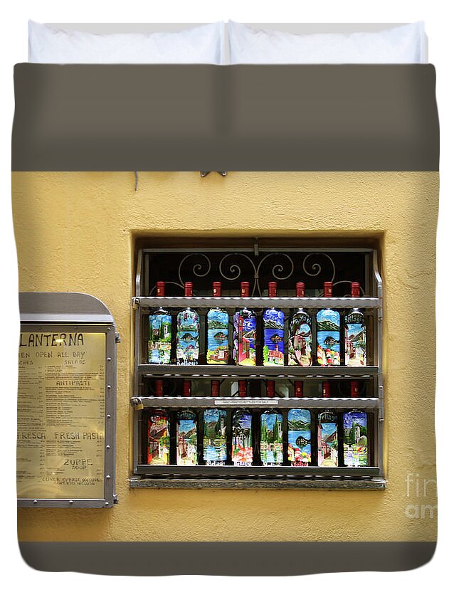 Italy Duvet Cover featuring the photograph Bellagio La Lanterna 8299 by Jack Schultz