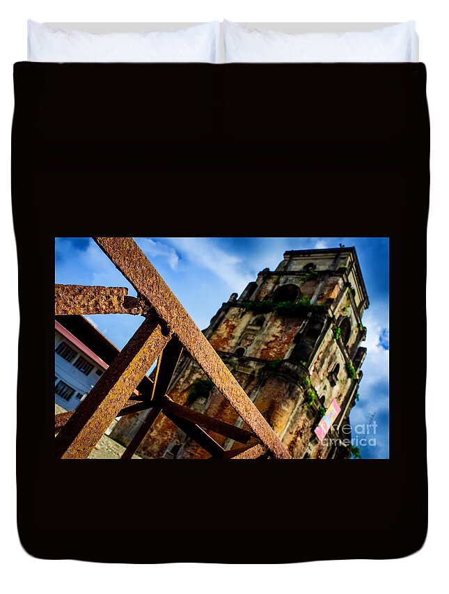 Belltower Duvet Cover featuring the photograph Belltower by Jonas Luis