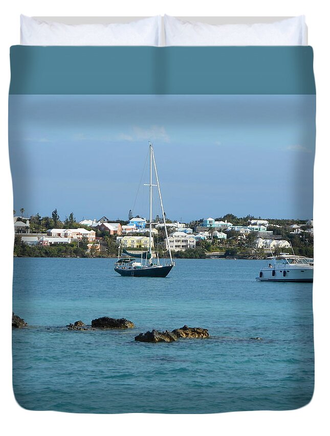 Bermuda Duvet Cover featuring the photograph Bermuda by Kathleen Peck
