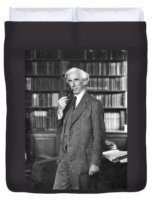 1935 Duvet Cover featuring the photograph Bertrand Russell by Granger