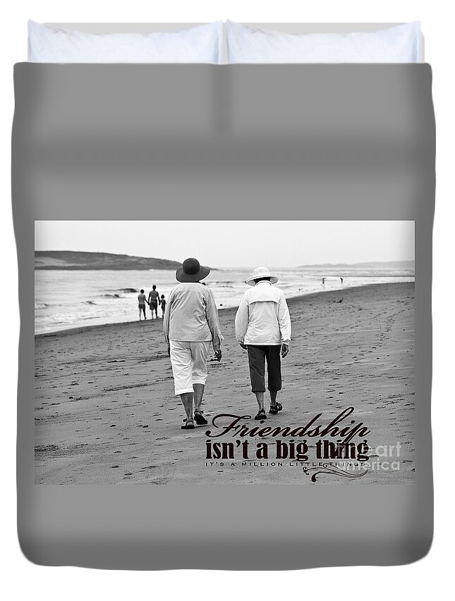 Best Friends Duvet Cover featuring the photograph Best Friends by Brenda Giasson