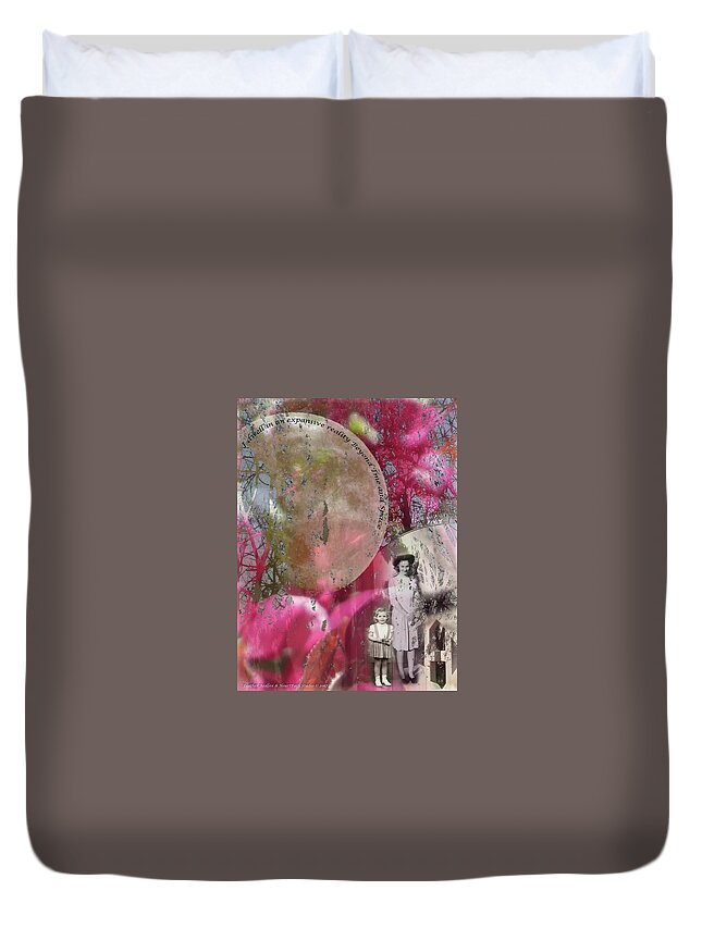 Old Photos Duvet Cover featuring the photograph Beyond Time and Space by Feather Redfox