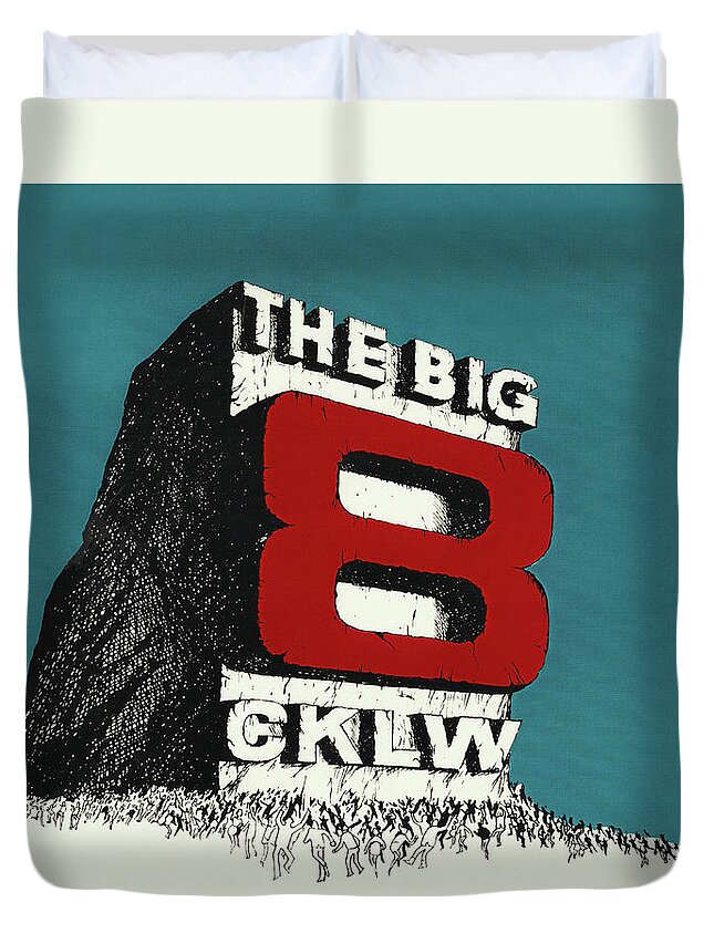 Cklw Duvet Cover featuring the photograph Big 8 Monolith by Thomas Leparskas