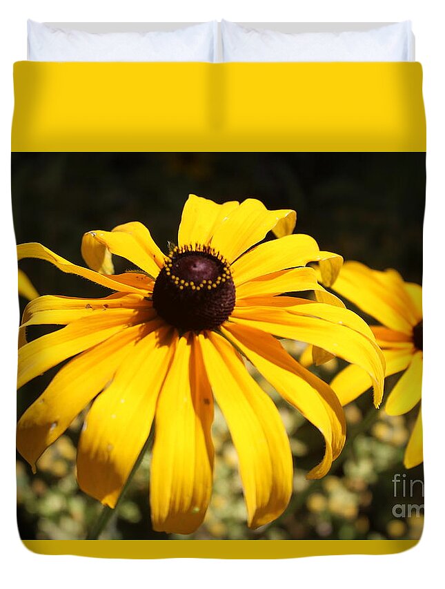 Sun Duvet Cover featuring the photograph Big Bear Blooms by Jenny Revitz Soper