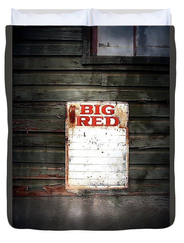 Newel Hunter Duvet Cover featuring the photograph Big Red by Newel Hunter