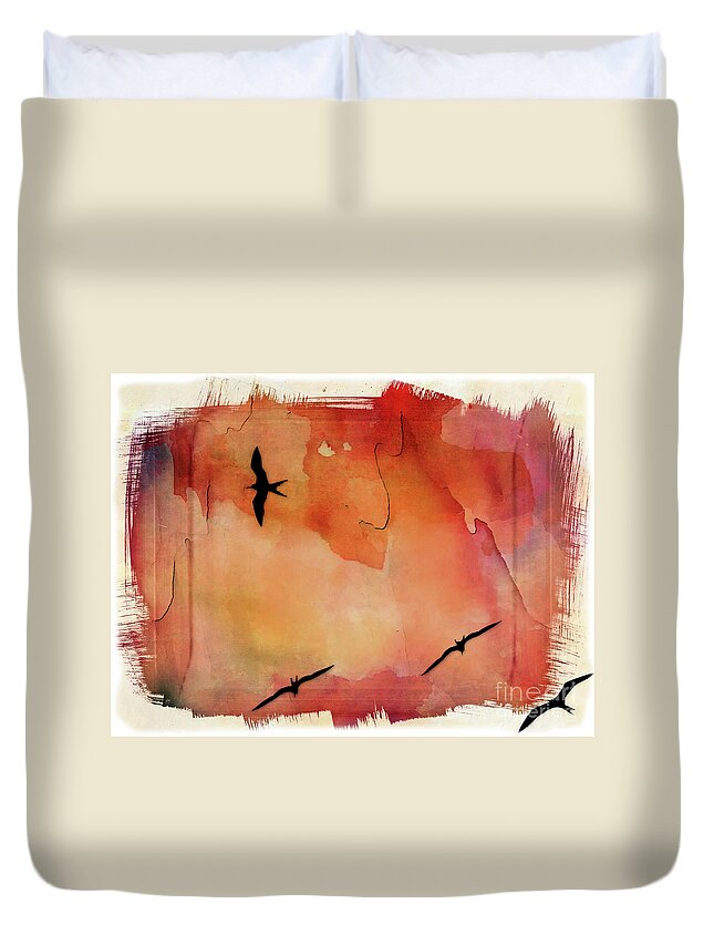 Bird Duvet Cover featuring the photograph Birds Of Pedasi, In The Dry Arc Of Panama II by Al Bourassa