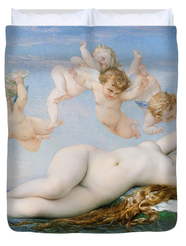 Venus Duvet Cover featuring the painting Birth of Venus by Alexandre Cabanel