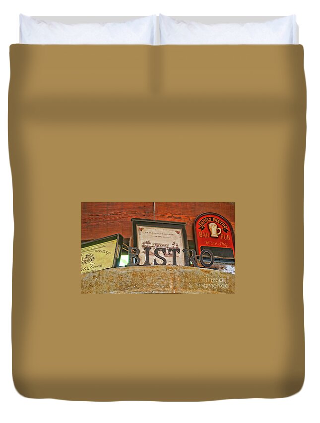 Mexico Duvet Cover featuring the photograph Bistro Mexico by Chuck Kuhn