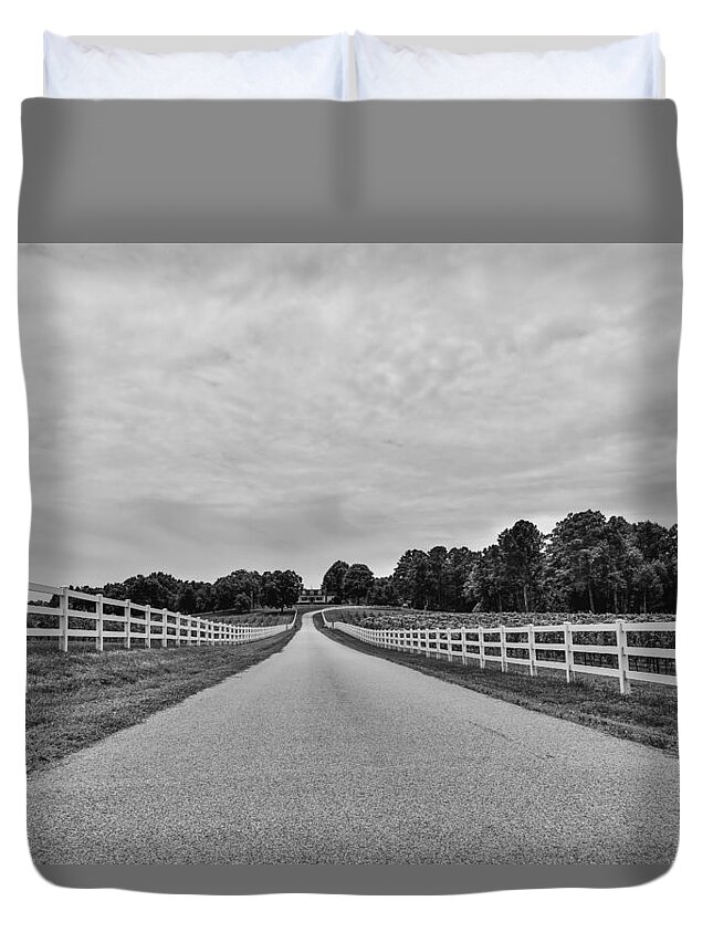 Black And White Duvet Cover featuring the photograph Black and White 134 by Jimmy McDonald