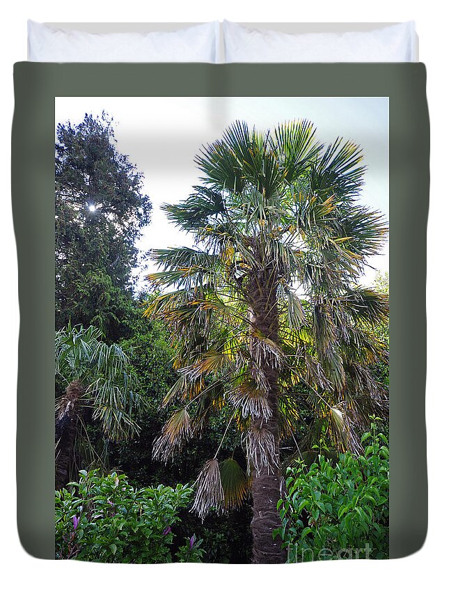 Blarney Castle Duvet Cover featuring the photograph Blarney Castle grounds by Cindy Murphy - NightVisions 