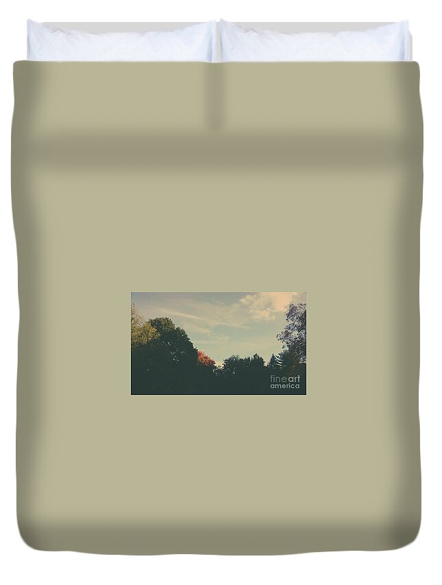 Landscape Duvet Cover featuring the photograph Blessed are the poor in spirit by Frank J Casella