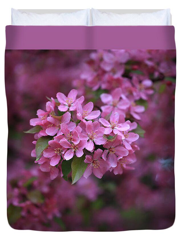 Blooming Pink Fantasy Duvet Cover featuring the photograph Blooming Pink Fantasy by Rachel Cohen