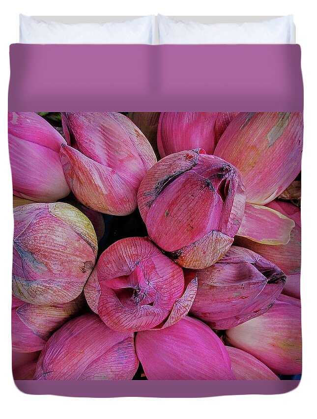 Duvet Cover featuring the photograph Blooms by Duncan Davies