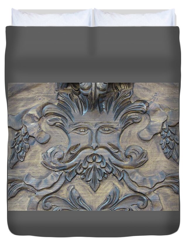 Go With The Flow Duvet Cover featuring the digital art Blow with the Fow #1 by Scott S Baker