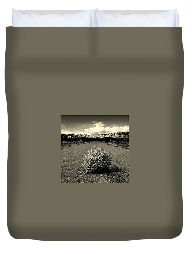 Tumbleweed Duvet Cover featuring the photograph Blowin In The Wind.. by Al Swasey