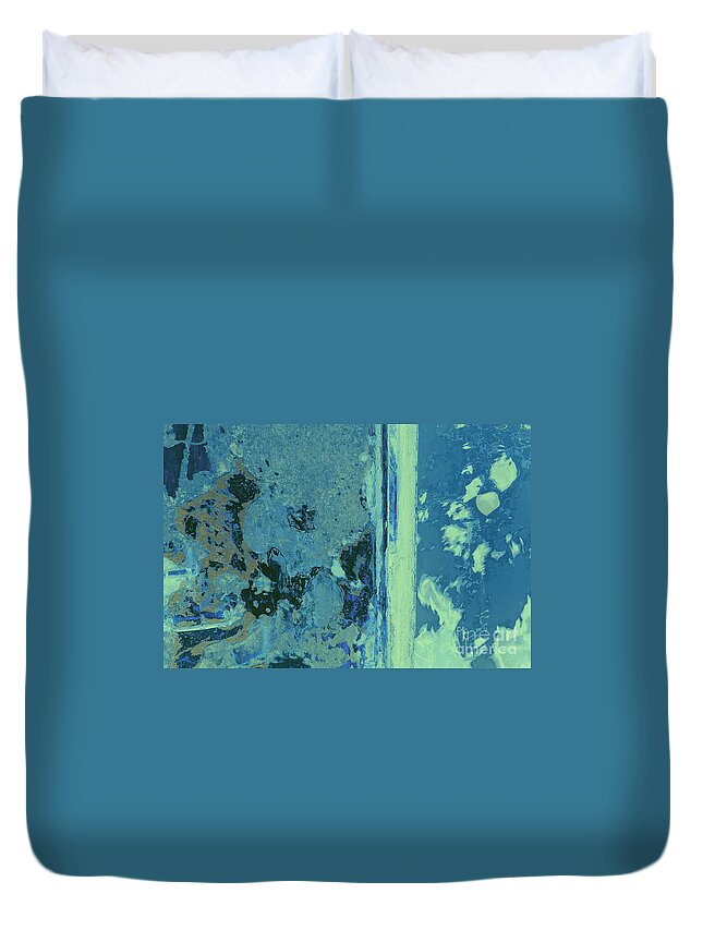 Blue Duvet Cover featuring the photograph Blue Abstraction by David Gordon