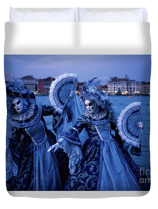 Blue Duvet Cover featuring the photograph Blue light by Riccardo Mottola