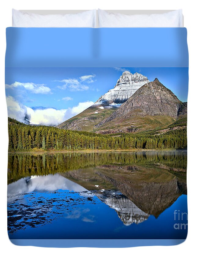 Fishercap Duvet Cover featuring the photograph Blue Skies At Fishercap by Adam Jewell