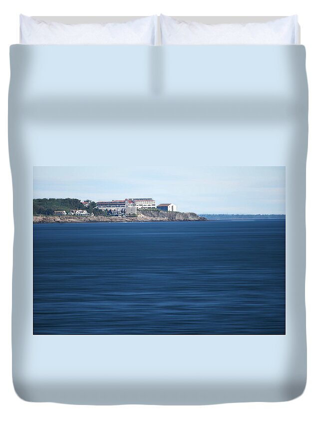 Atlantic Duvet Cover featuring the photograph Blue Water by Cheryl Day