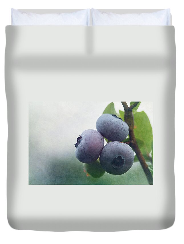 Cindi Ressler Blueberries Duvet Cover featuring the photograph Blueberries by Cindi Ressler