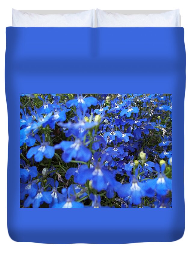 Vibrant Duvet Cover featuring the photograph Bluer than Blue by Stephen King