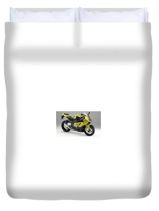 Bmw S1000 Duvet Cover featuring the photograph Bmw S1000 by Mariel Mcmeeking