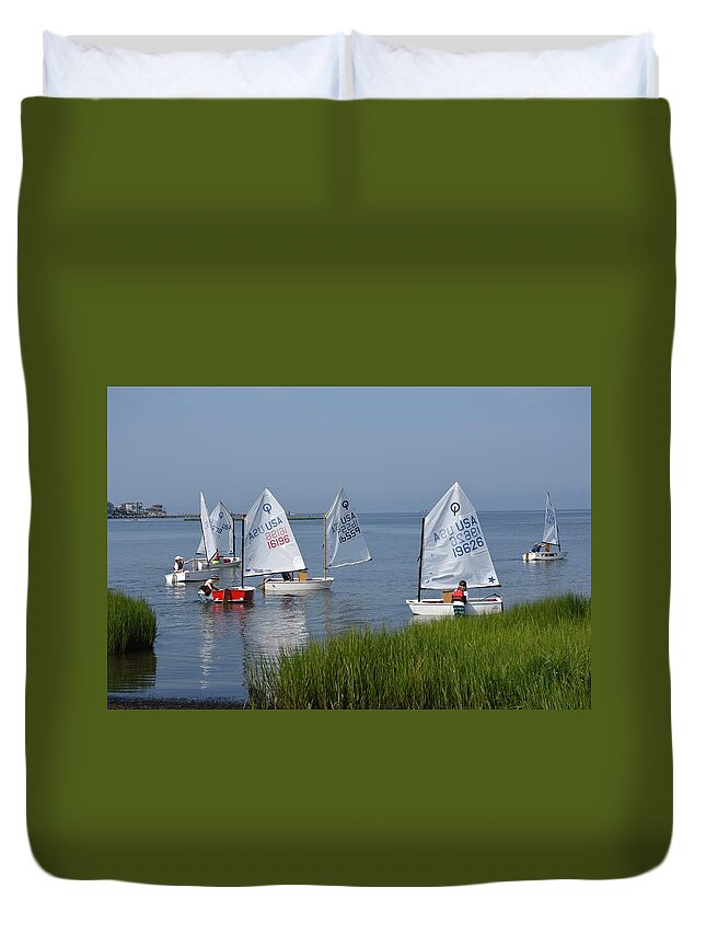 Boat Canvas Prints Duvet Cover featuring the photograph Boat 158 by Joyce StJames