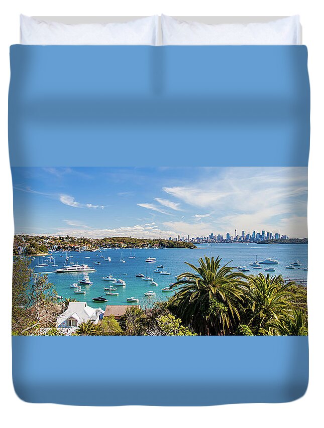 Watson's Bay Duvet Cover featuring the photograph Boat Life by Az Jackson