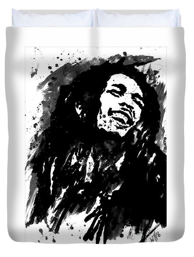 Bob Marley Silhouette Duvet Cover For Sale By Collin A Clarke