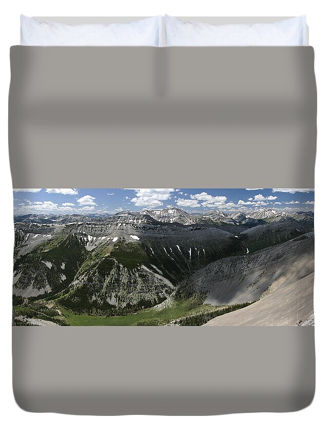 Mountain Duvet Cover featuring the photograph Bob Marshall Wilderness by Jedediah Hohf