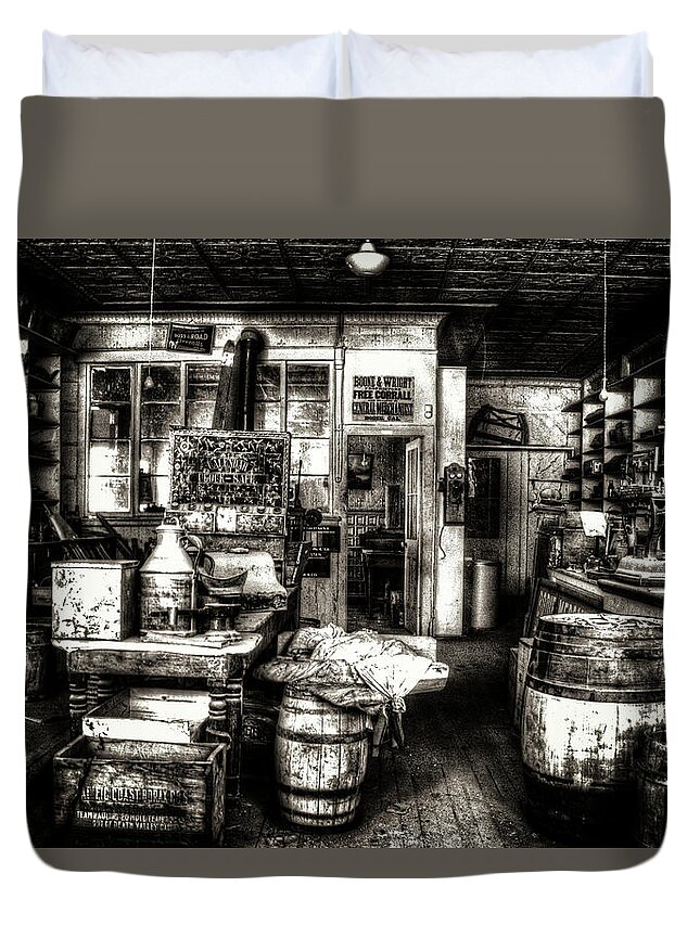 California Duvet Cover featuring the photograph Bodie Ghost Town General Store by Roger Passman