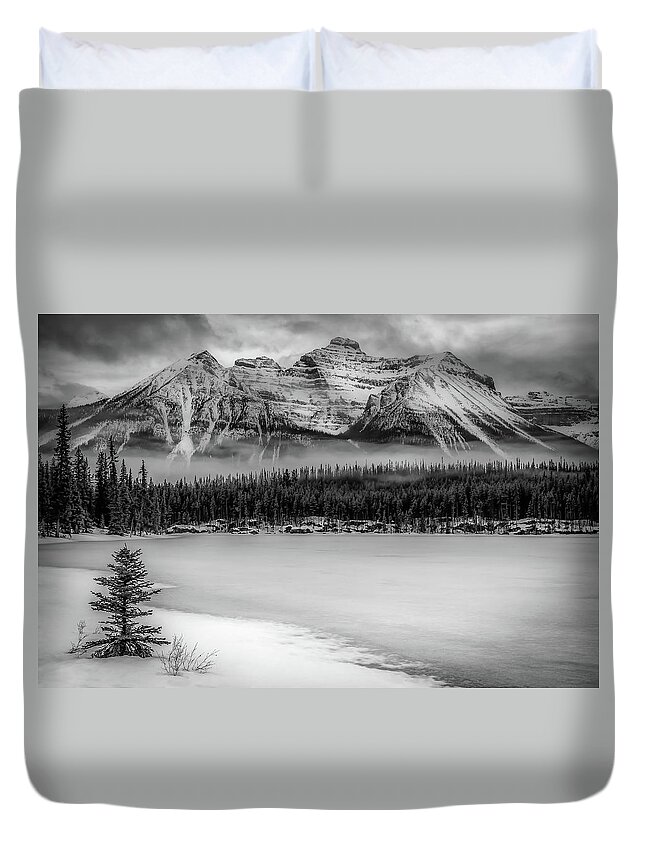 Banff Duvet Cover featuring the photograph Bold Banff by Gary Migues