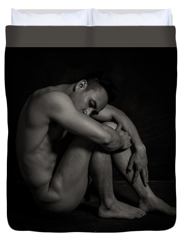Male Duvet Cover featuring the photograph Bombay 9 by Rick Saint
