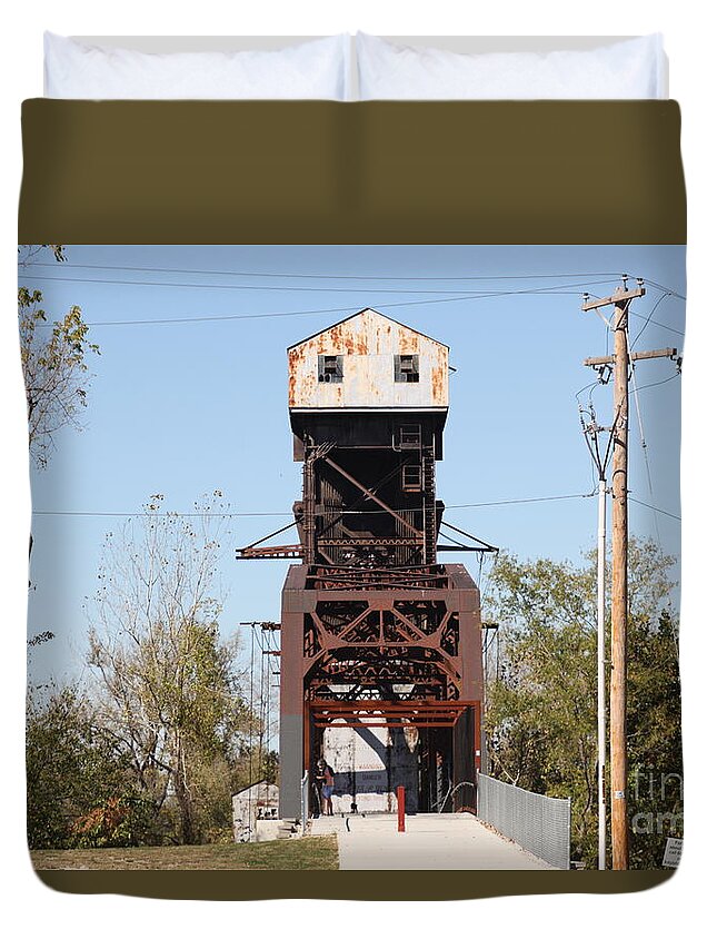 Boonville Duvet Cover featuring the photograph Boonville Bridge Crossing by Kathryn Cornett