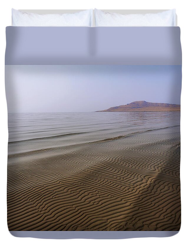 Bottom Ripples Duvet Cover featuring the photograph Bottom Ripples by Chad Dutson