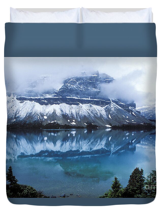 Alberta Duvet Cover featuring the photograph Bow Valley Storm by Sandra Bronstein