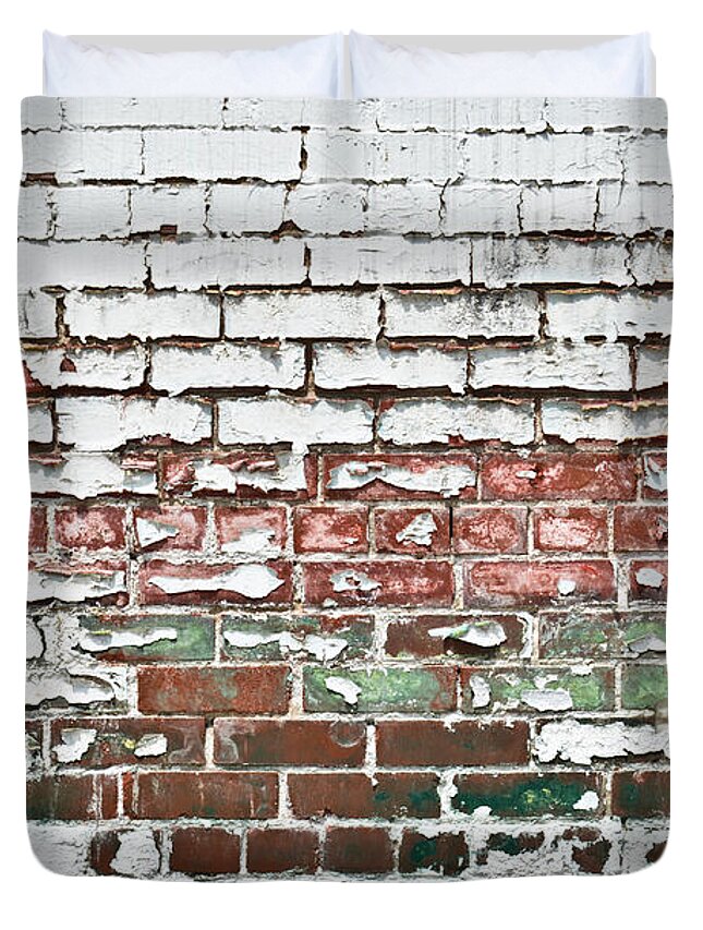 Brickwork 02 Duvet Cover featuring the photograph Brickwork 02 by Greg Jackson