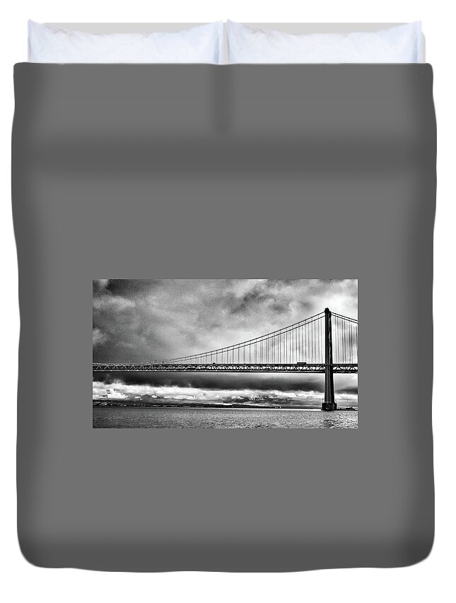 Bridge Duvet Cover featuring the photograph Bridge by Al Harden