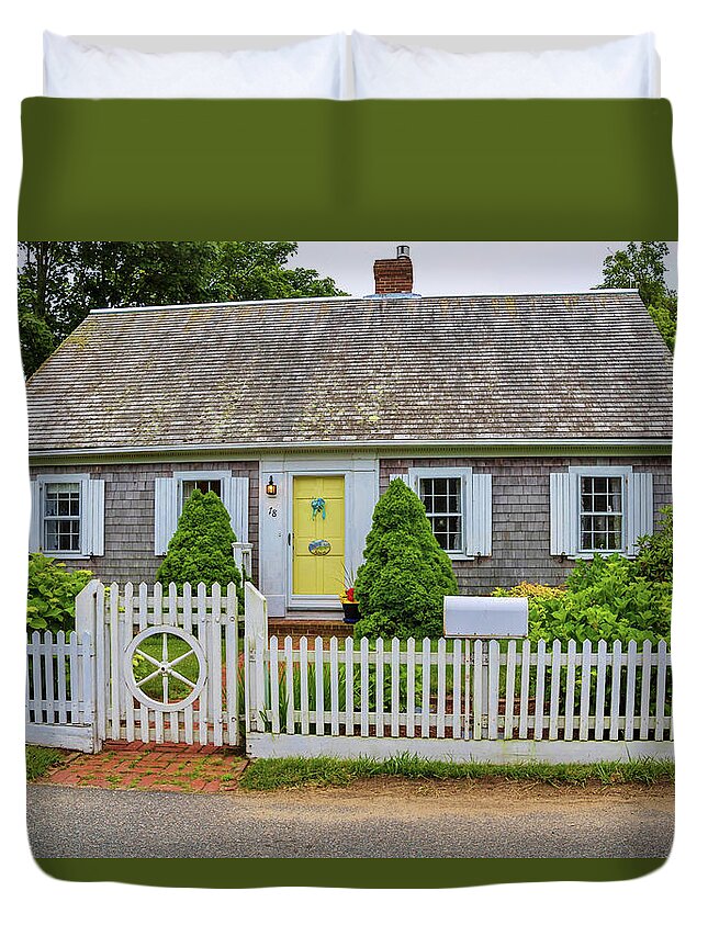 Chatham Duvet Cover featuring the photograph Bright Chatham Home by Marisa Geraghty Photography